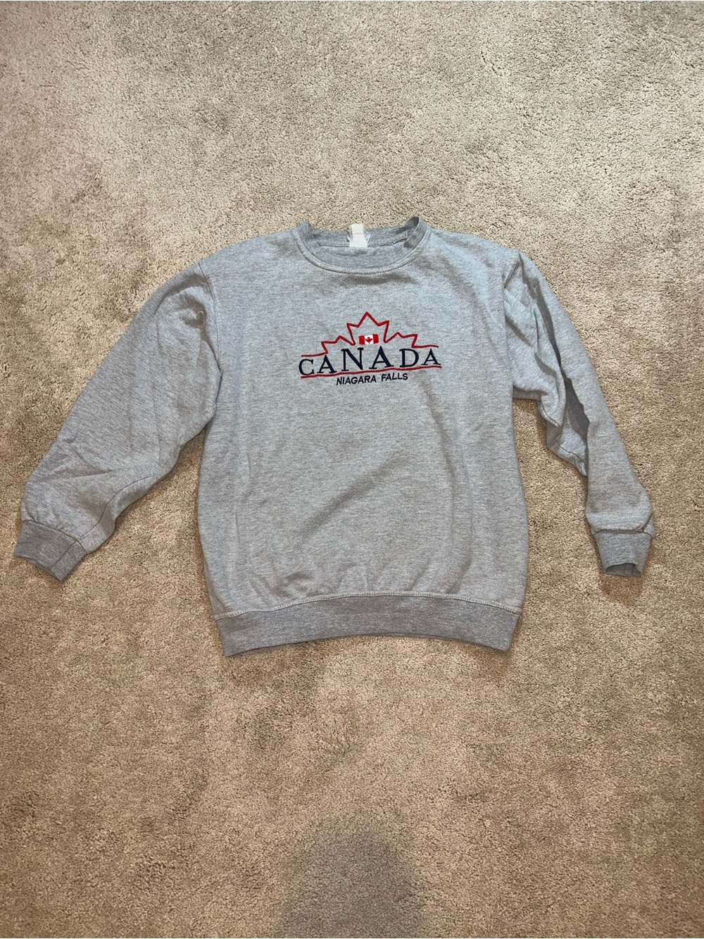 Grey Canada Niagara Falls Crewneck Sweatshirt